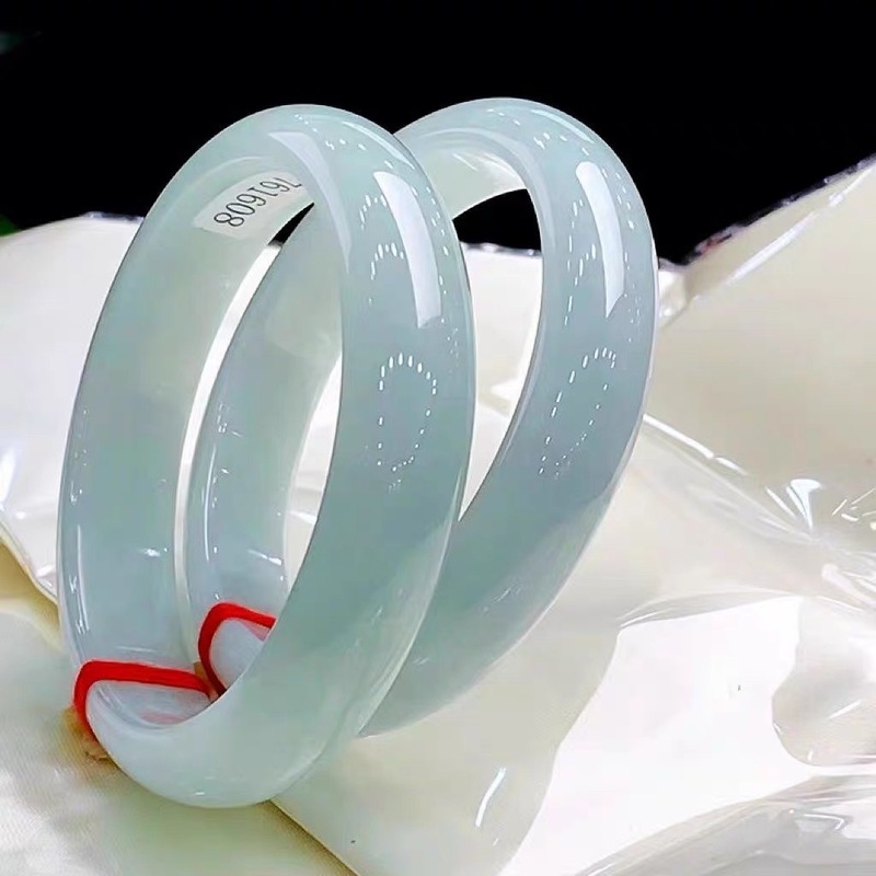 Bracelets - オールドマイン アイシービルマブレスレット、ライトグリーンジェダイトバングル、女性へのギフト、ガールフレンドへの誕生日プレゼント