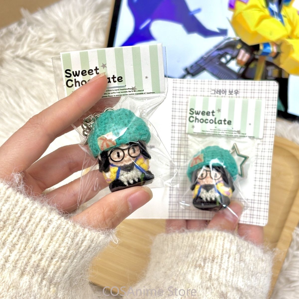 Body Jewelry - VALORANT キルジョイ ゲームコスプレ ニットボディ ミニぬいぐるみ バッグペンダント