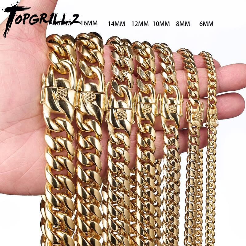トップグリル-ステンレス鋼のターバンチェーン,6mm,10m - Cuban Link Chain 12Mm のレビューと価格