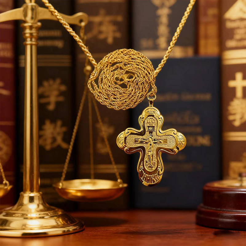2026年新作 正教会の胸掛け十字架 正教会のイエスネックレ - Cross Pendant Necklace Gold のレビューと価格