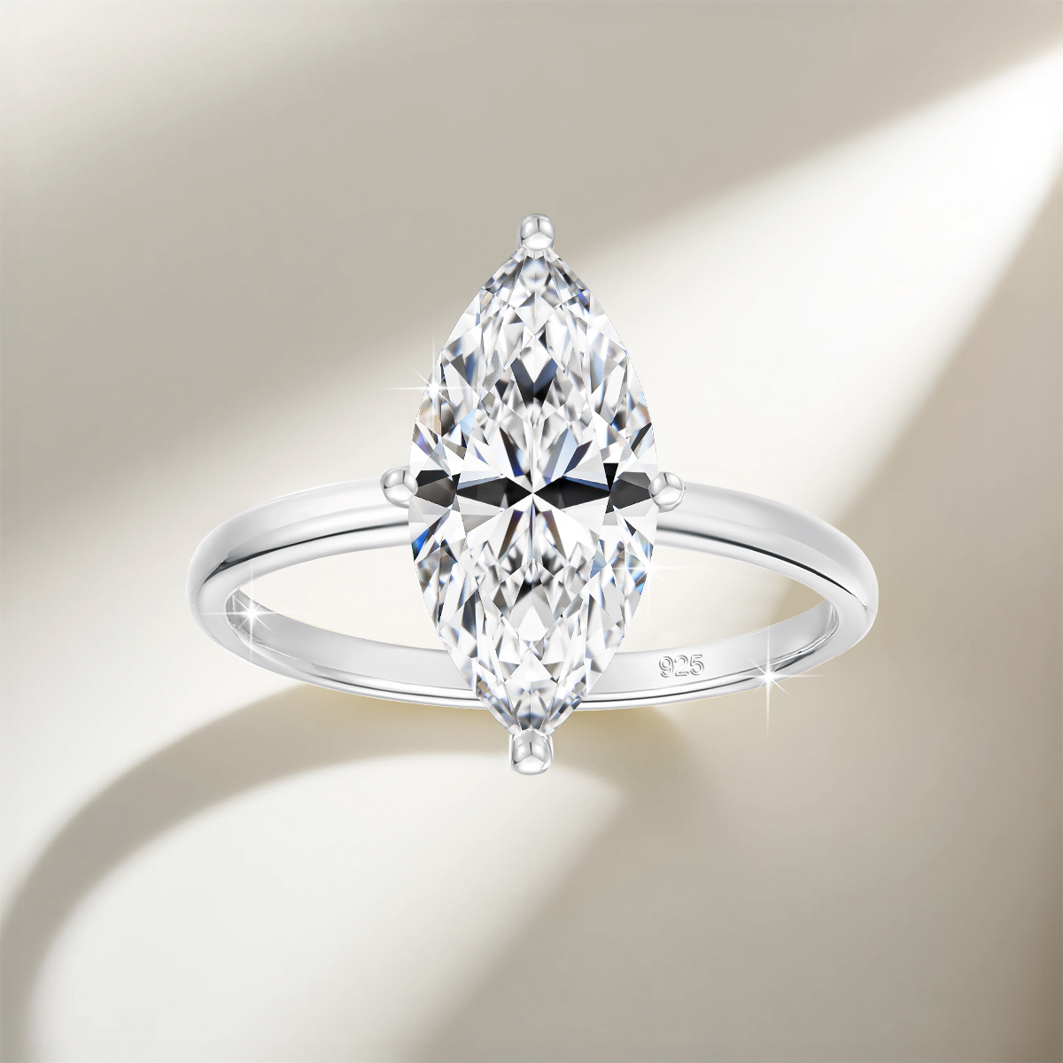 GRA 2/3CT モアッサナイト婚約指輪女性男性マーキスカ - Moissanite Engagement Ring 1 Carat のレビューと価格