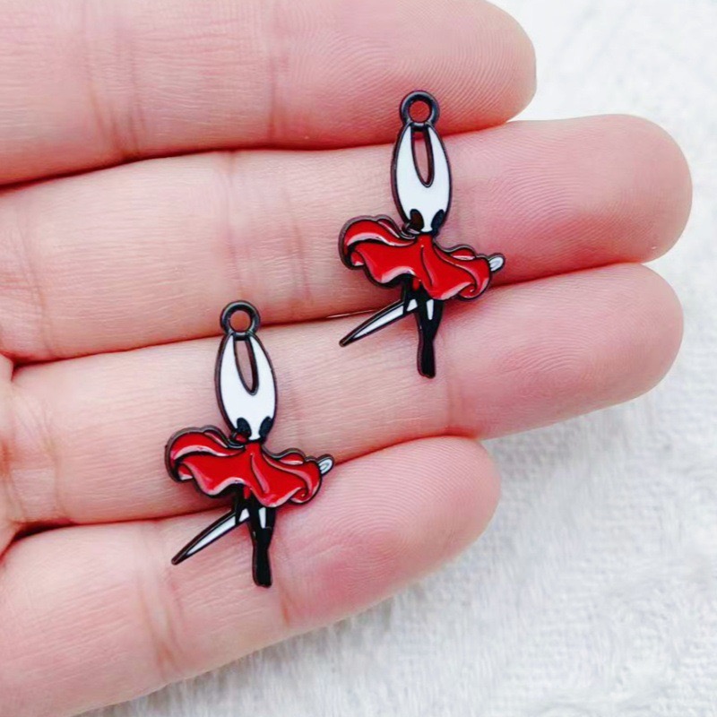 10 個合金ドリップオイル漫画アクセサリーペンダント DIY - Earrings のレビューと価格