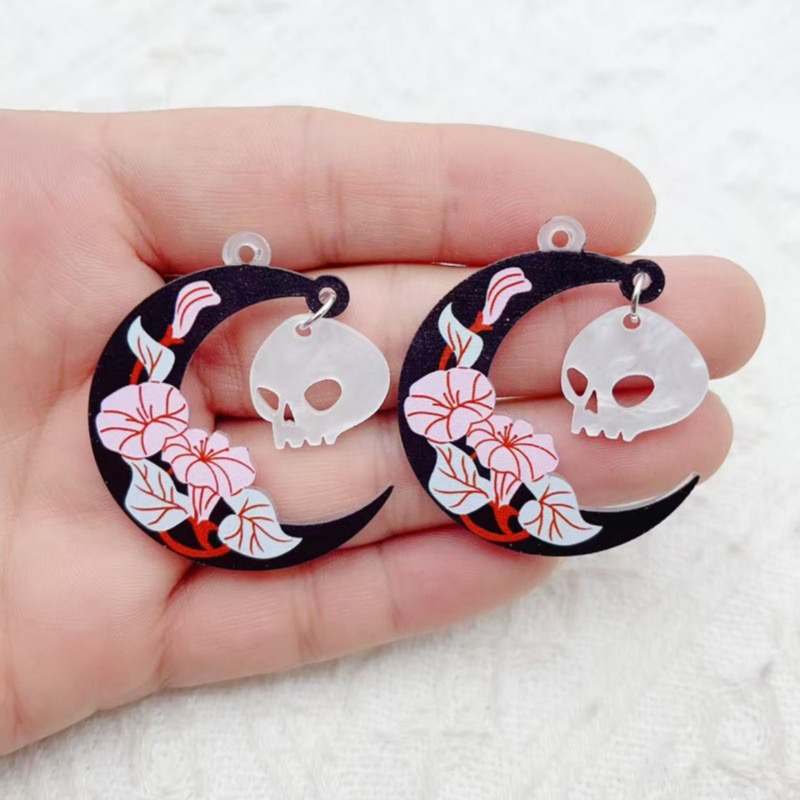10個入り ハロウィン アクリル ゴースト ブラックキャット - Earrings のレビューと価格