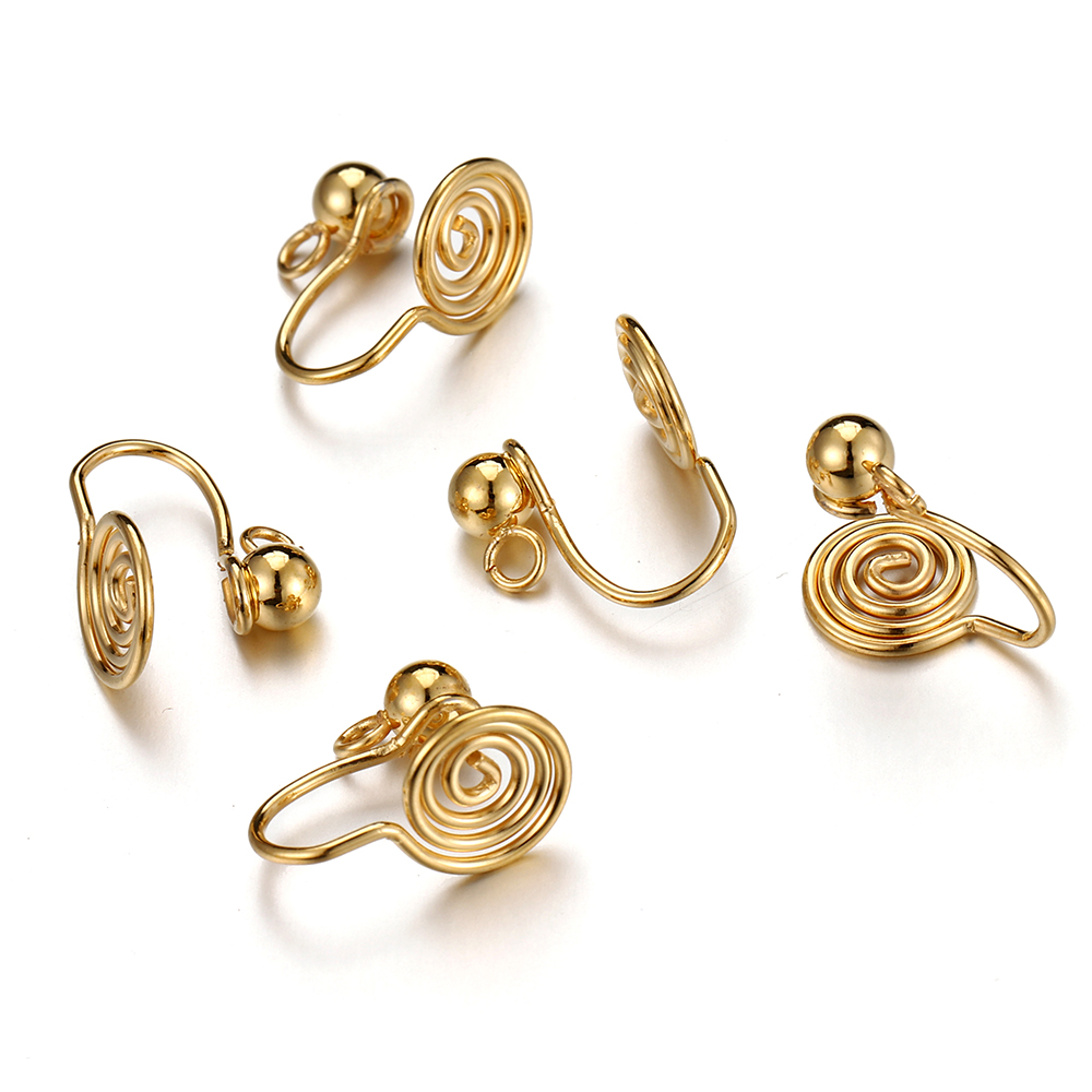 10個入り ステンレス製 イヤークリップ スパイラルイヤリン - Body Jewelry のレビューと価格