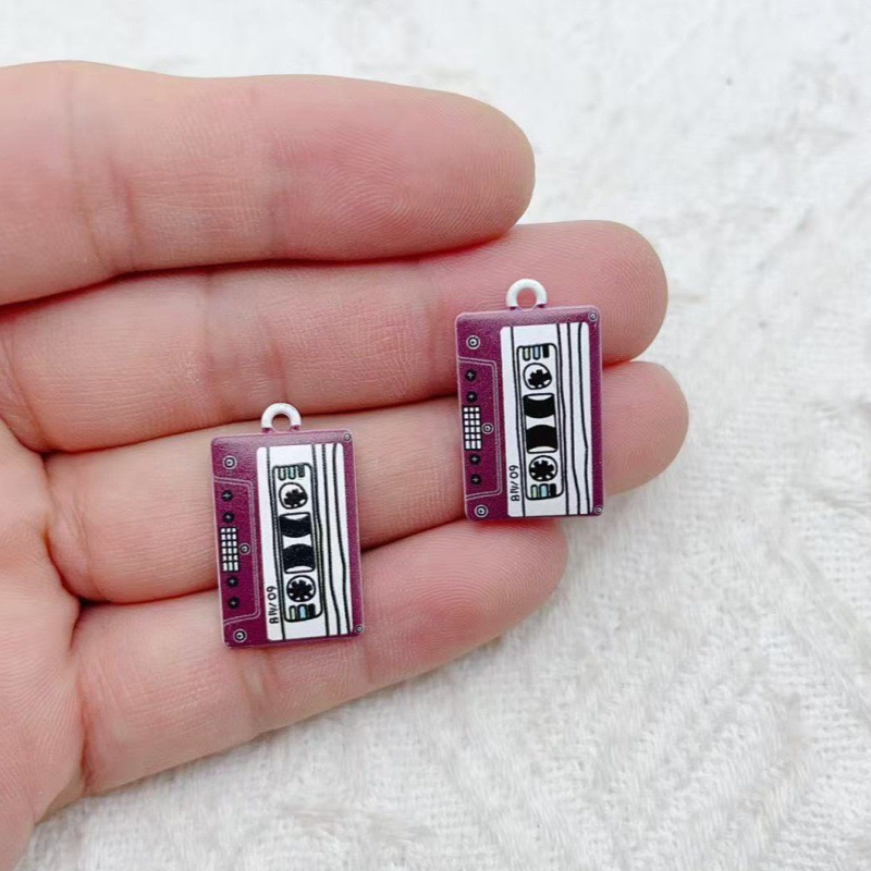 10個の合金ジュエリーアクセサリー、オイルドロッププリント磁 - Earrings のレビューと価格