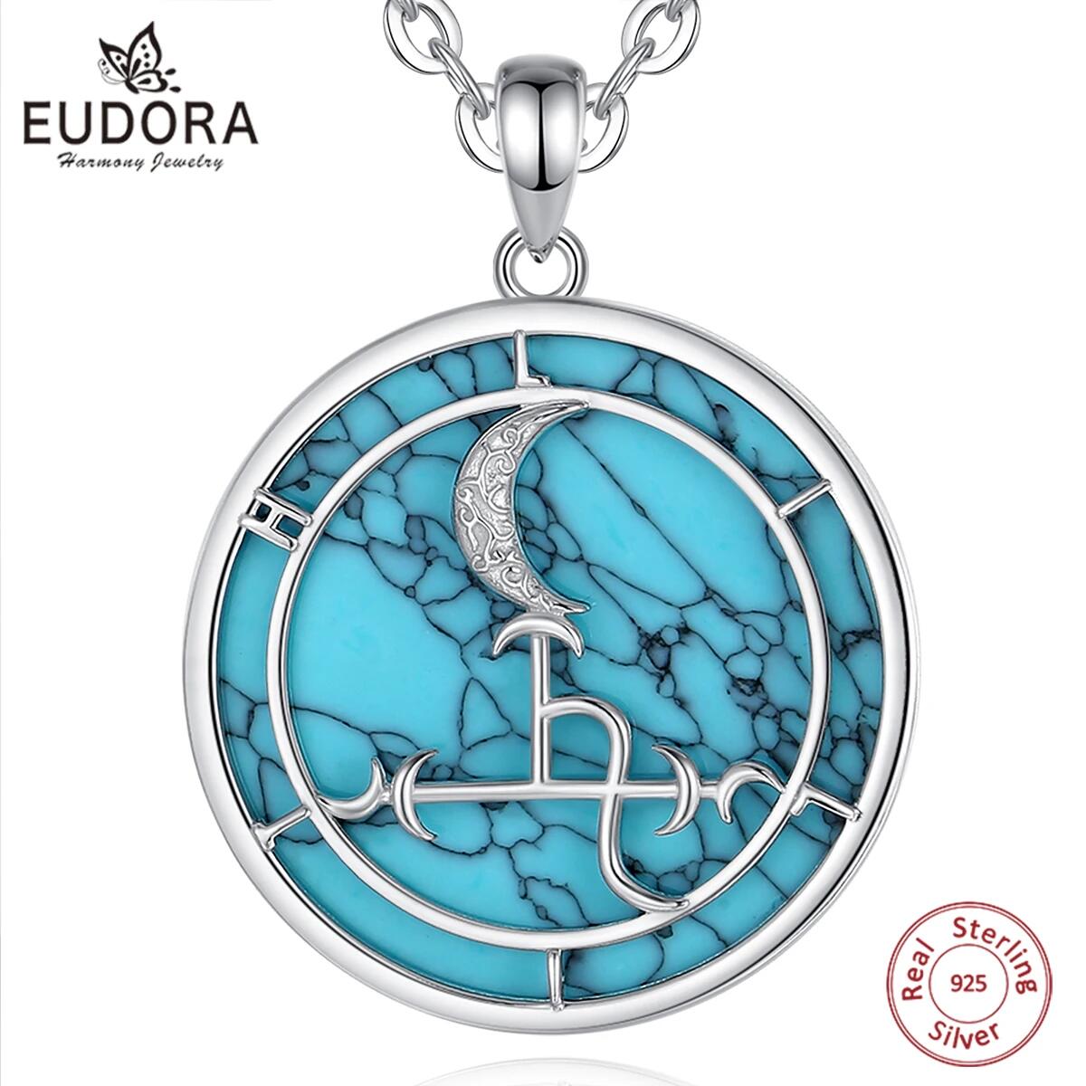 Eudora-男性と女性のためのムーンネックレス,925スタ - 925 Sterling Silver Chain Necklace Men のレビューと価格