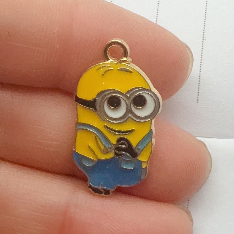 10個入り合金製ドリップオイル漫画ペンダント、DIYジュエリ - Earrings のレビューと価格