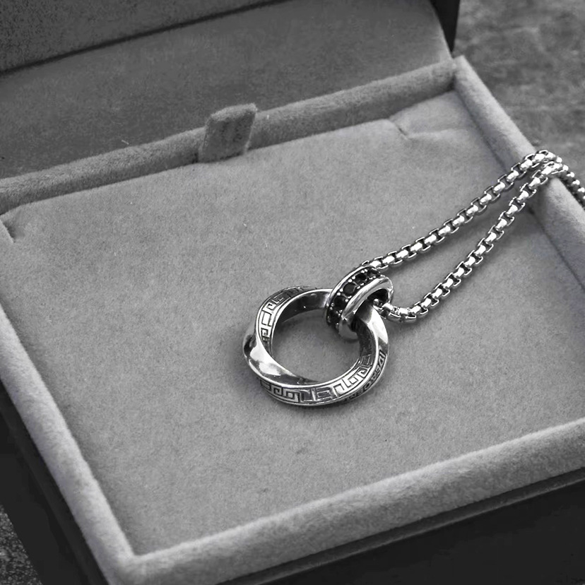 新しい 925 スターリングシルバーネックレスヴィンテージチ - 925 Sterling Silver Chain Necklace Men のレビューと価格