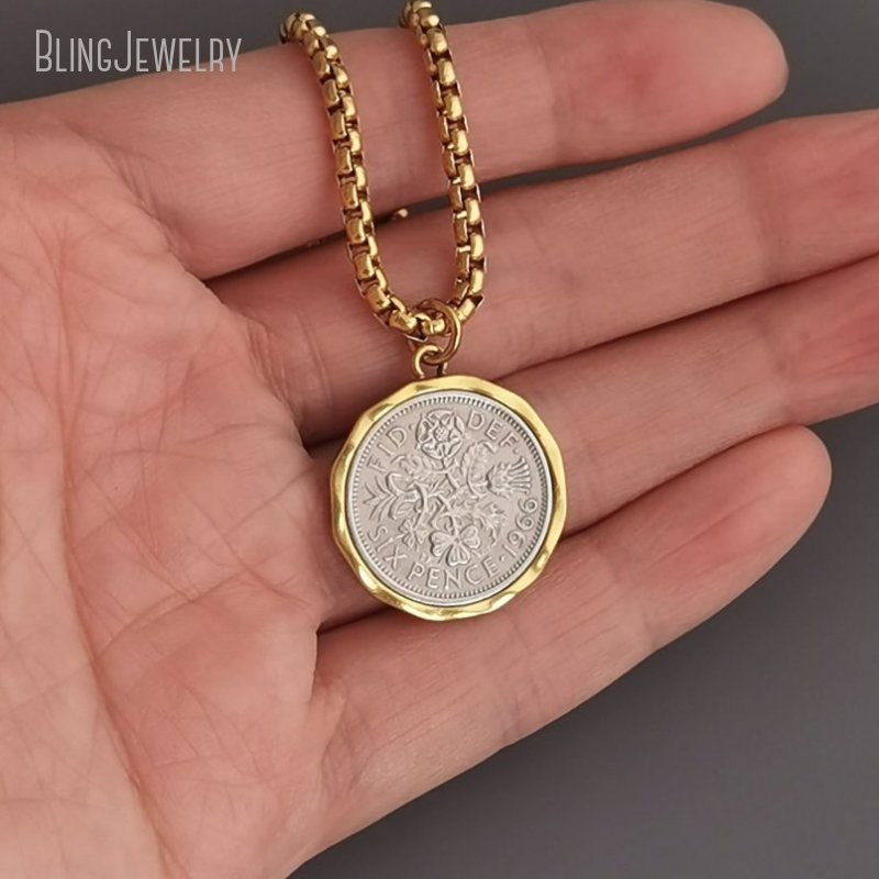 10 個防水ステンレス鋼ボックスチェーンジュエリーラッキー  - Cross Pendant Necklace Gold のレビューと価格