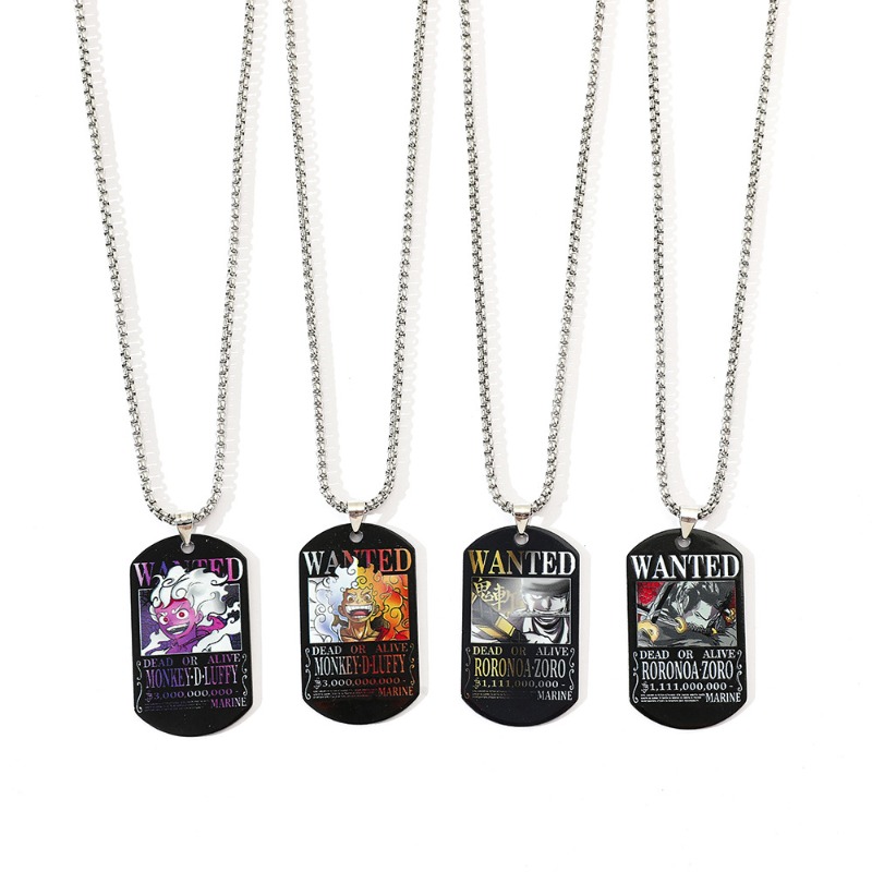 ワンピース ルフィ ゾロ 30億金賞ステンレス鋼ネックレス  - Custom Name Necklace Stainless Steel のレビューと価格