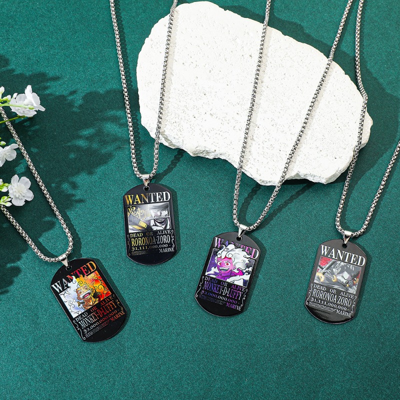 ワンピース ルフィ ゾロ 30億金賞ステンレス鋼ネックレス  - Custom Name Necklace Stainless Steel のレビューと価格