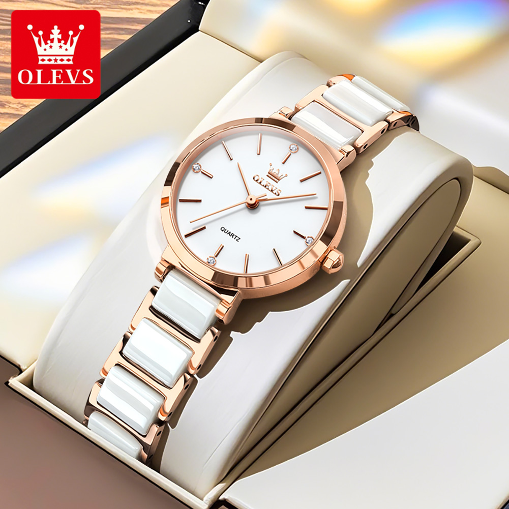OLEVSレディース腕時計5877高級エレガントクォーツ腕時 - Watch Accessories のレビューと価格