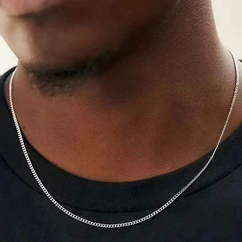 2mm メンズキューバンチェーンネックレス シンプル 925 - Cuban Link Chain 12Mm のレビューと価格