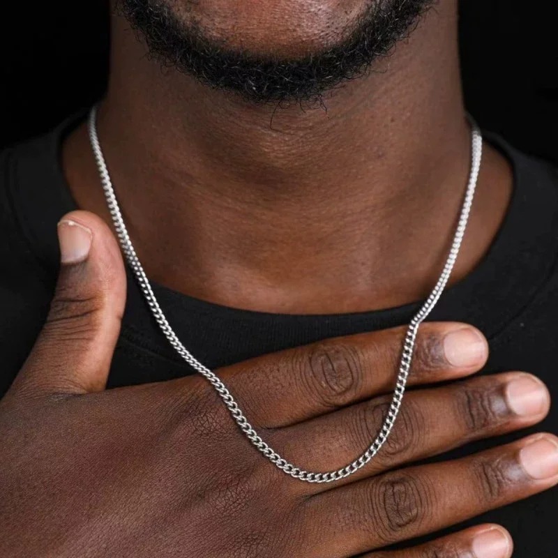 2mm メンズキューバンチェーンネックレス シンプル 925 - Cuban Link Chain 12Mm のレビューと価格