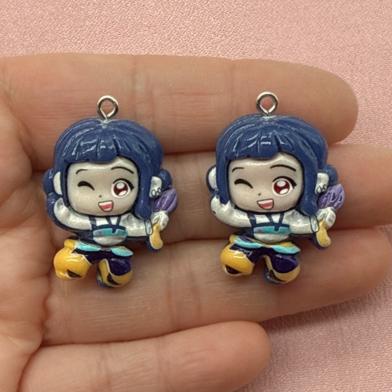 10個入り樹脂製漫画ペンダント、DIYジュエリー製作イヤリン - Earrings のレビューと価格