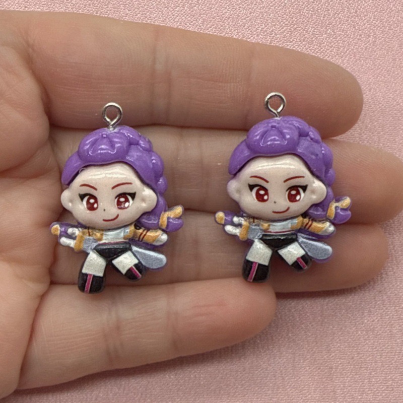 10個入り樹脂製漫画ペンダント、DIYジュエリー製作イヤリン - Earrings のレビューと価格
