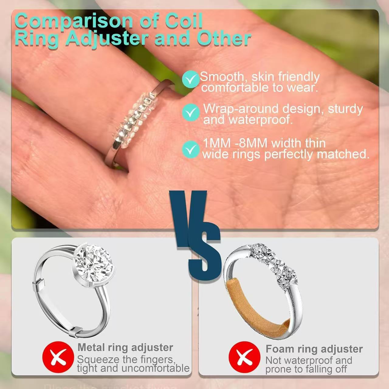 6個/ロット ガードタイトナー レデューサー サイズ調整ツー - Rings のレビューと価格