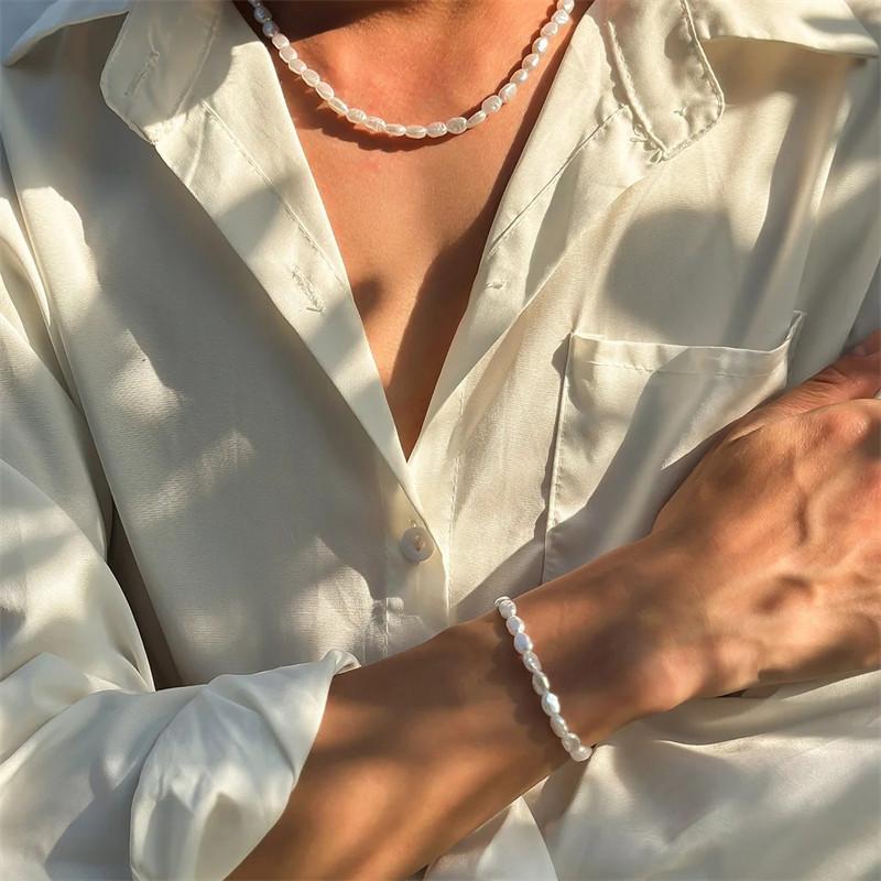 新しいファッションシンプルなイミテーションパールチョーカーネ - Pearl Choker Necklace Vintage のレビューと価格