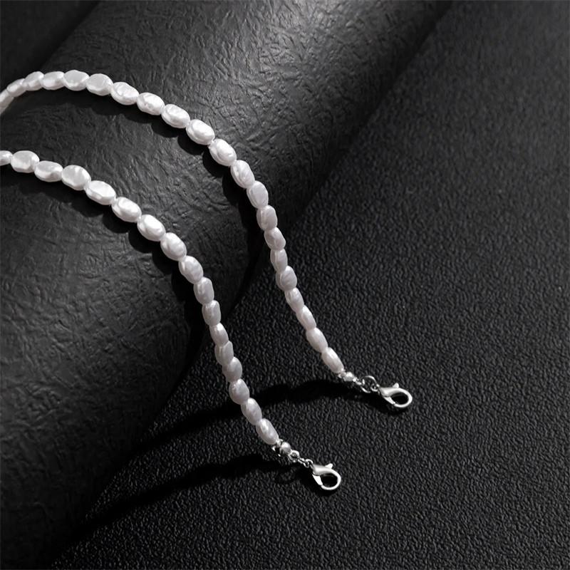 新しいファッションシンプルなイミテーションパールチョーカーネ - Pearl Choker Necklace Vintage のレビューと価格