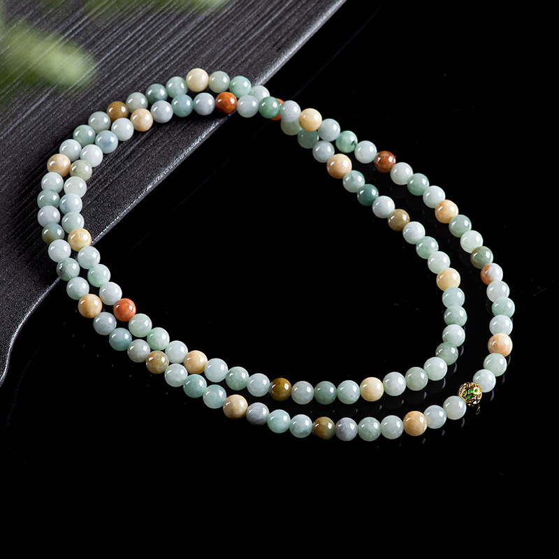ビルマ翡翠ビーズブレスレットネックレス本物のジュエリーチャー - Bracelets のレビューと価格