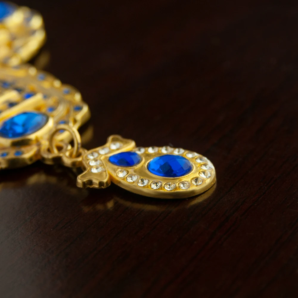 HTISOK正教会司教胸十字架ペンダント亜鉛合金金メッキネッ - Cross Pendant Necklace Gold のレビューと価格