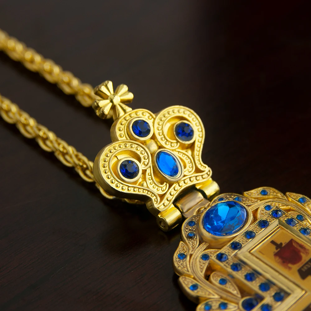 HTISOK正教会司教胸十字架ペンダント亜鉛合金金メッキネッ - Cross Pendant Necklace Gold のレビューと価格