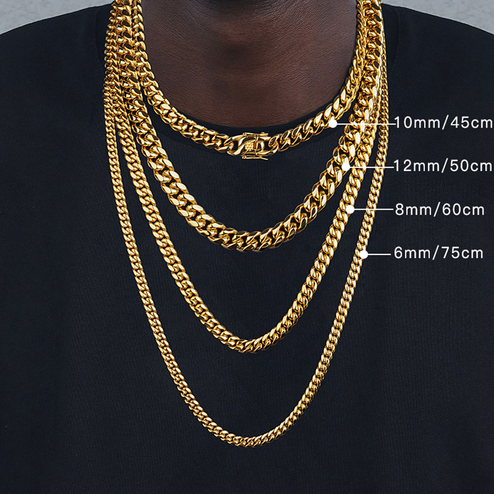 6 ミリメートル/8 ミリメートル/10 ミリメートル/12 - Cuban Link Chain 12Mm のレビューと価格