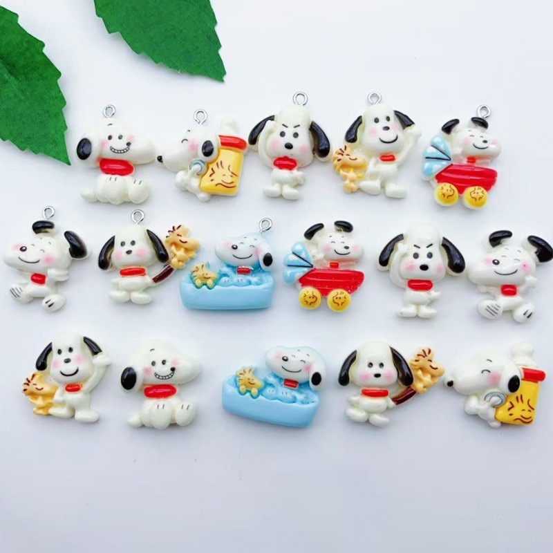 12個入り樹脂製漫画犬ペンダント、DIYジュエリー製作イヤリ - Earrings のレビューと価格