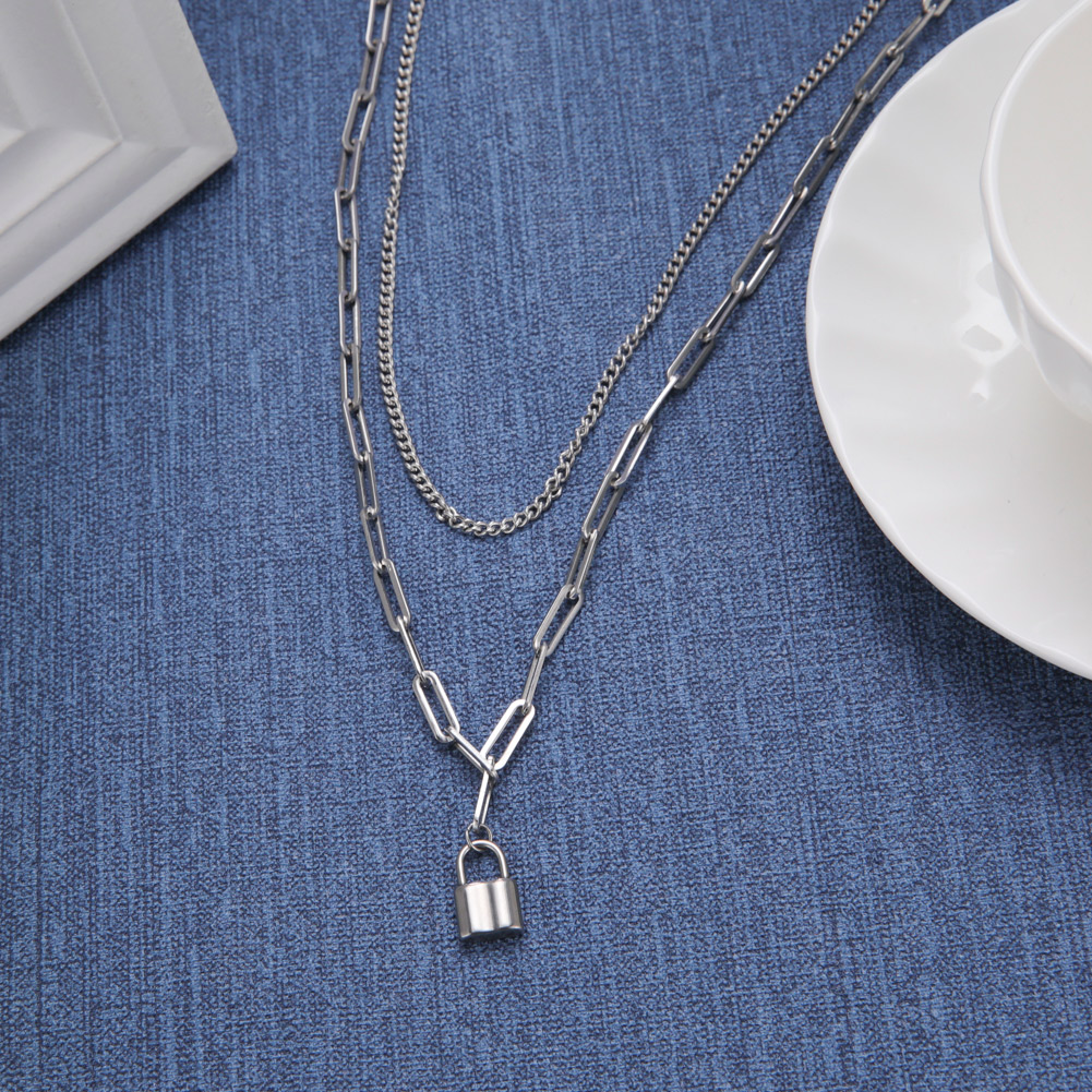 Unift 男性と女性のためのステンレス鋼のネックレス,丸い - Layered Pendant Necklace Aesthetic のレビューと価格