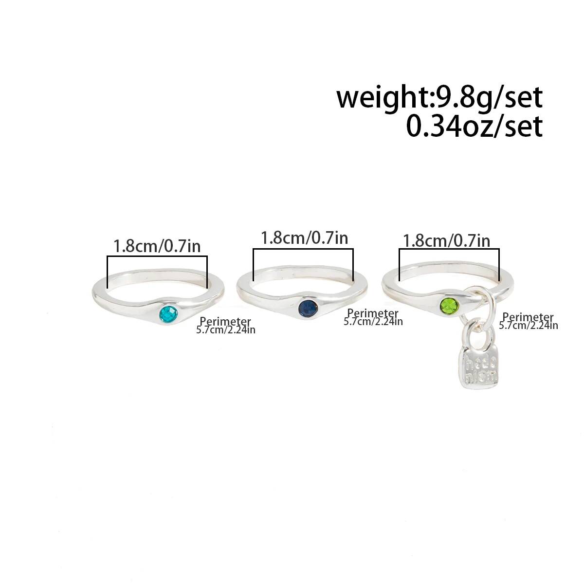 Ingemark 3 ピース/セットヴィンテージ象嵌ラインス - Vintage Punk Knuckle Rings Set のレビューと価格