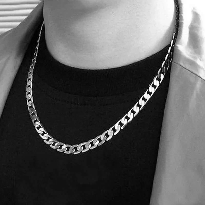 925スターリングシルバーネックレス メンズ レディース 1 - Cuban Link Chain 12Mm のレビューと価格