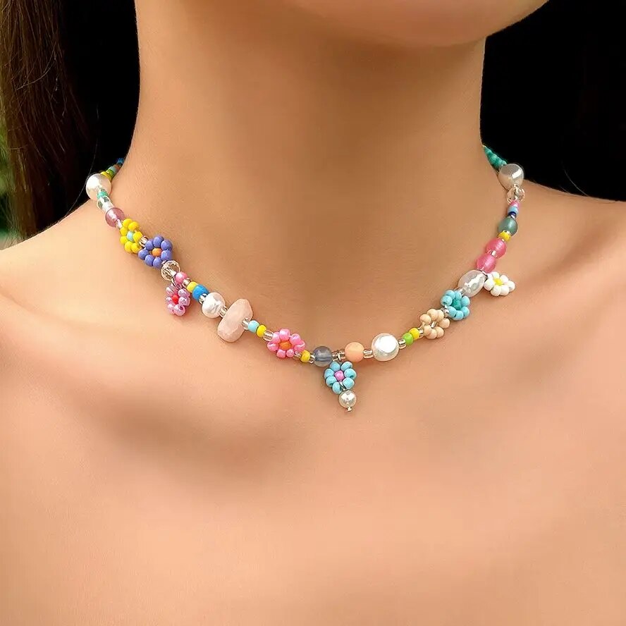 BOHO-男性と女性のための模造真珠ネックレス,ヴィンテージ - Pearl Choker Necklace Vintage のレビューと価格