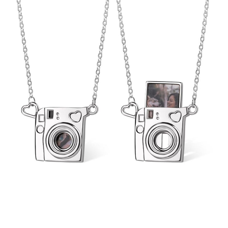 写真入り真鍮ハートネックレス、ミニカメラロケットネックレス、 - Heart Locket Necklace Photo のレビューと価格