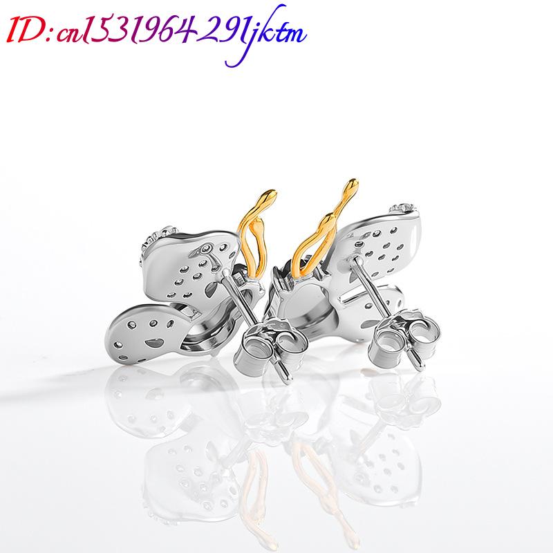 グリーンビルマ翡翠蝶イヤリング女性へのデザイナーギフト天然ビ - Earrings のレビューと価格