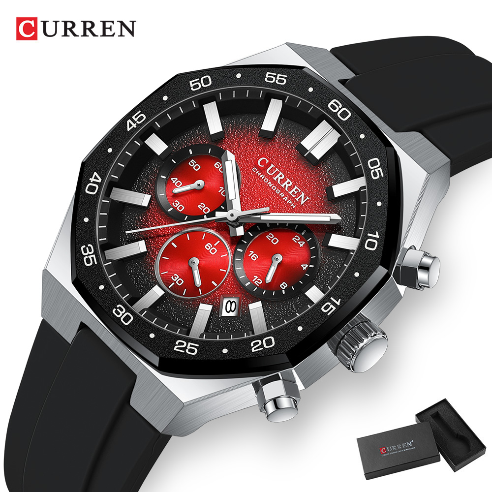 CURREN ファッションカジュアルメンズスポーツウォッチク - Watch Accessories のレビューと価格