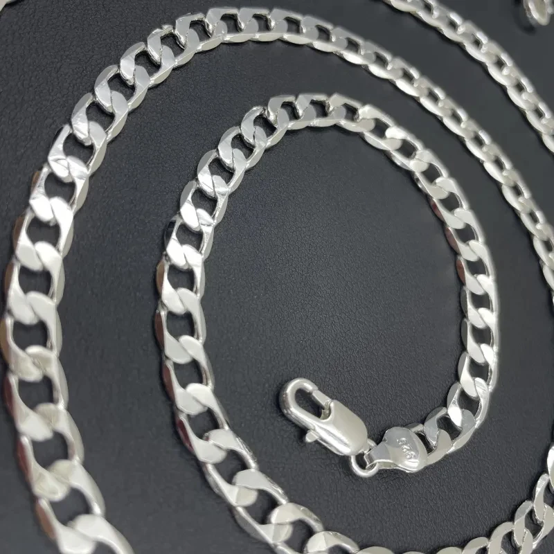メンズ 925 スターリングシルバーネックレス 2/4/6/ - Cuban Link Chain 12Mm のレビューと価格