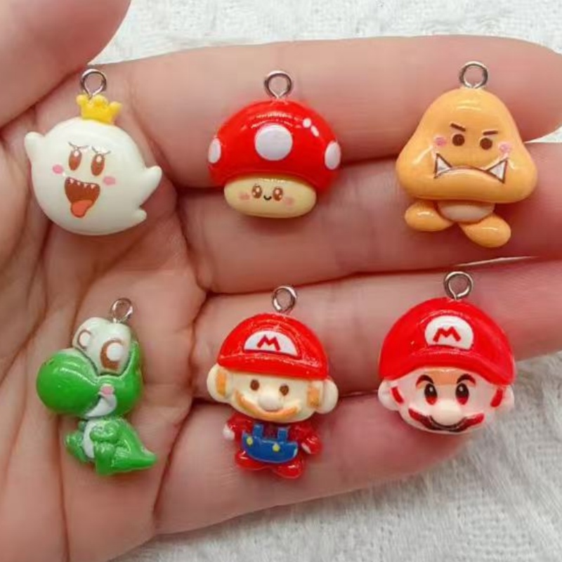 10個入り樹脂製漫画ペンダント、DIYジュエリー製作イヤリン - Earrings のレビューと価格