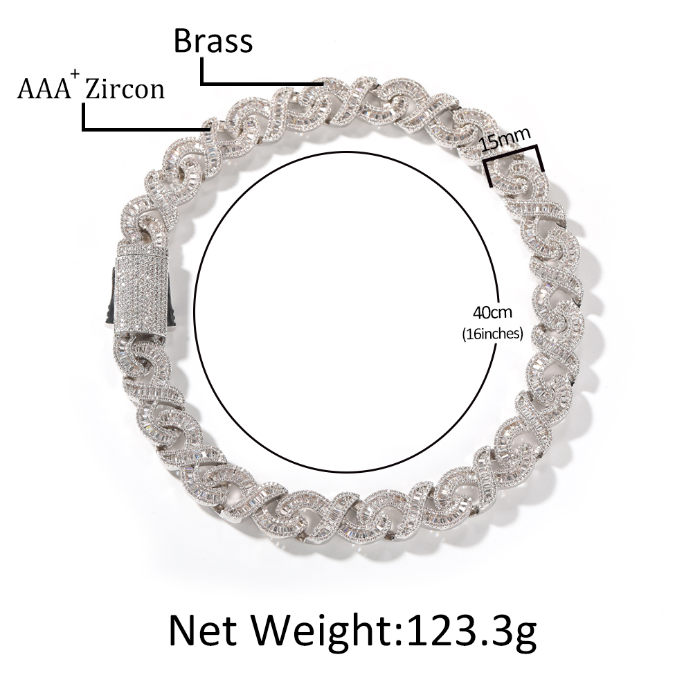 ブリンブリン王15ミリメートルキューバbaguetteczネ - Cuban Link Chain 12Mm のレビューと価格