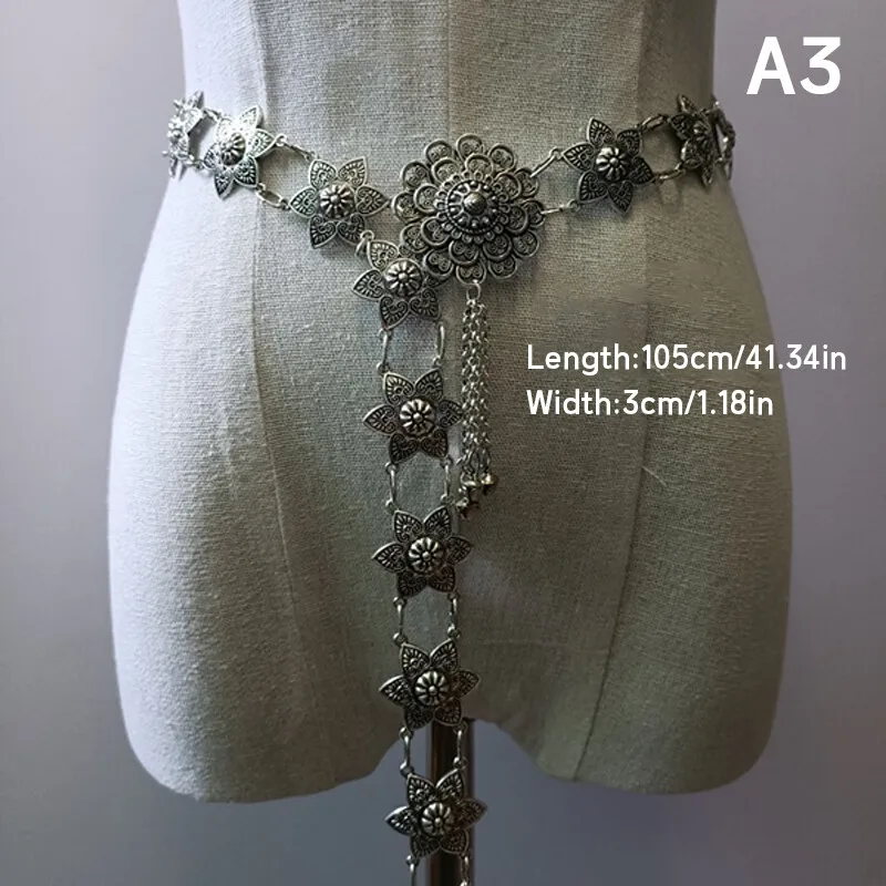 1PC 金属タイウエストチェーン女性タイ Dai ゴールドベ - Body Jewelry のレビューと価格