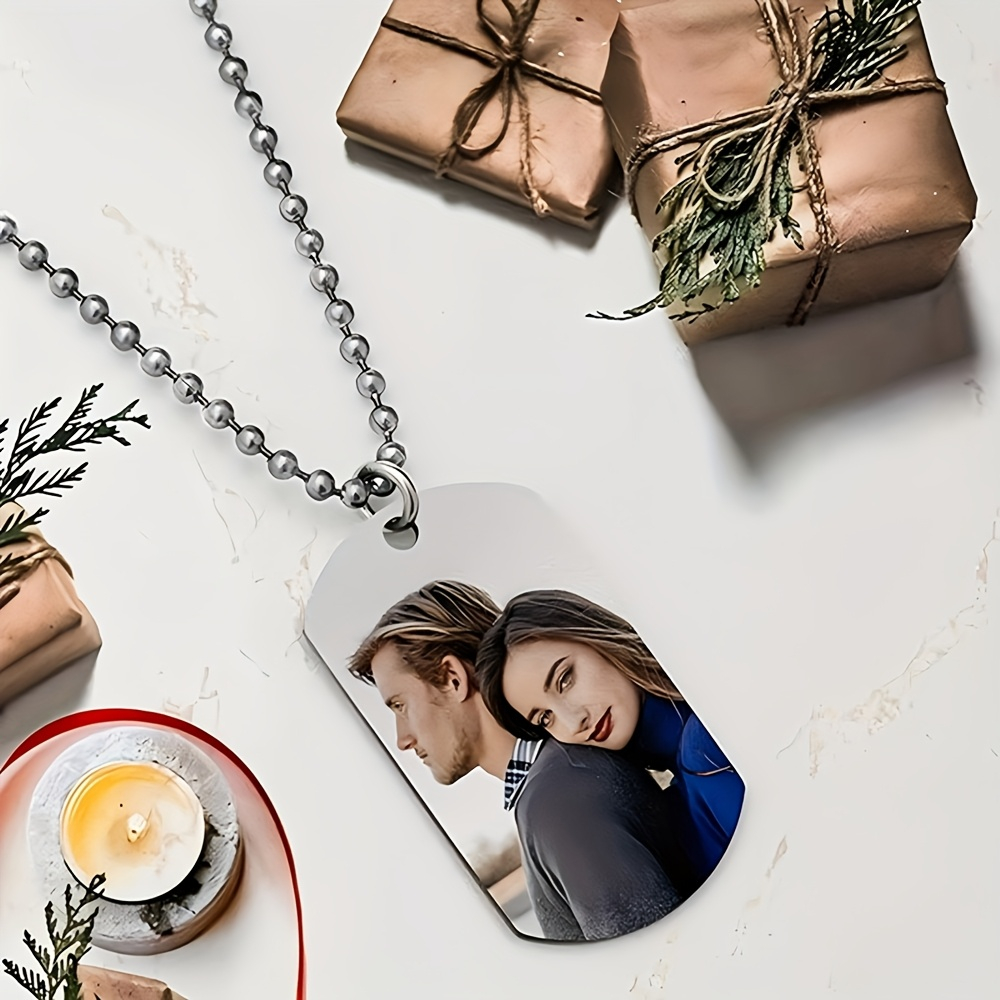 カスタムパーソナライズメンズペンダントネックレス、両面カスタ - Custom Name Necklace Stainless Steel のレビューと価格