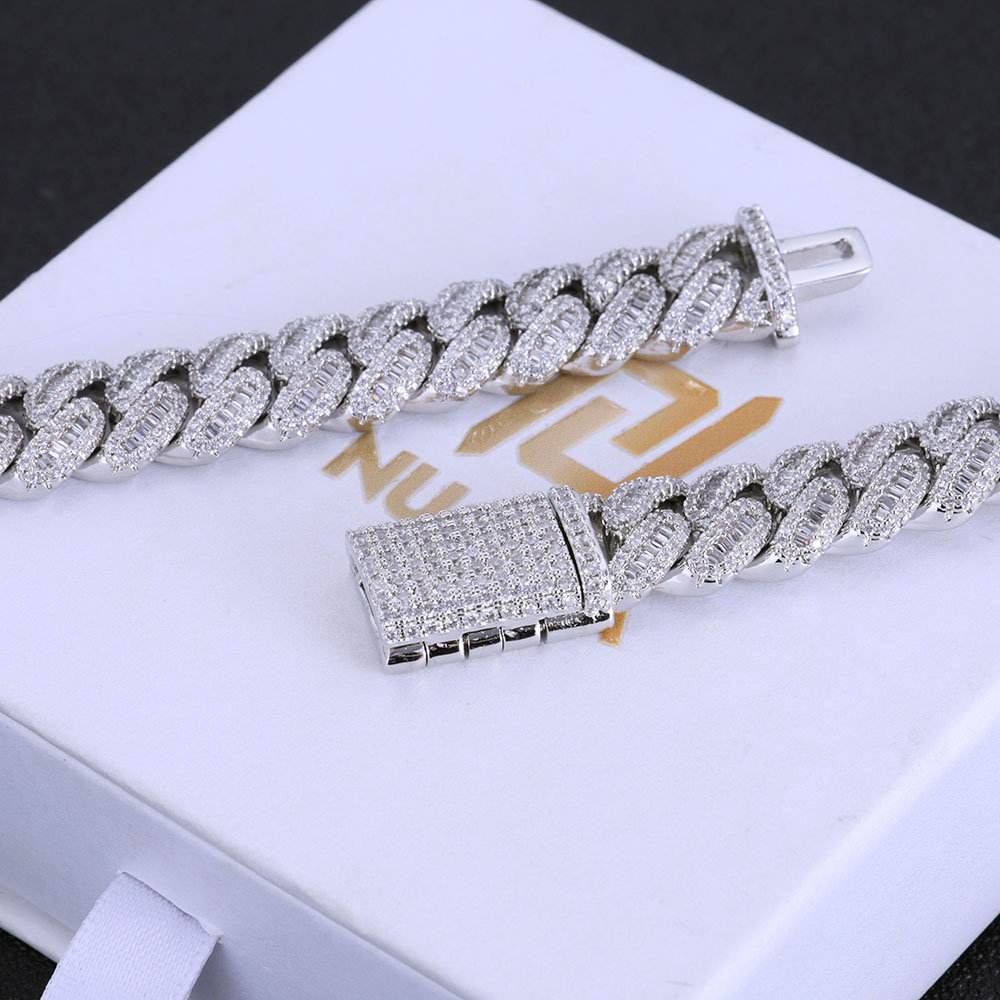 Nuoya-男性用キューバリンクネックレス,12mm,長方形 - Cuban Link Chain 12Mm のレビューと価格